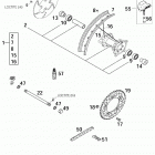 65 SX CHASSIS AND ENGINE Hinterrad rear wheel 65
