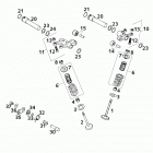 620 SUPER COMPETITION, 620 SC SUPERMOTO ENGINE Ventiltrieb valve drive 620