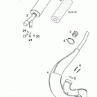 50 SX Pro Senior LC CHASSIS / ENGINE Auspuffanlage exhaust system 50 lc