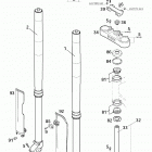 250/300/380 SX MXC EXC CHASSIS Telegabel white power front fork wp 250 / 300 / 38...