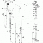 65 SX CHASSIS AND ENGINE Telegabel paioli front fork paioli 65