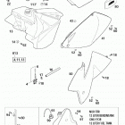 125/200 SX MXC EXC CHASSIS Tank,sitzbank,verkleidung tank,seat,covers 125 / 2...