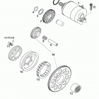 250 EXC RACING ENGINE Elektrostarter electric starter 250