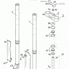 125/200 SX MXC EXC CHASSIS Telegabel white power front fork white power 125 /...