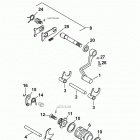 65 SX CHASSIS AND ENGINE Schaltung shifting mechanism 65