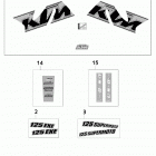 125 EXE,125 SUPERMOTO CHASSIS Dekor decal 125