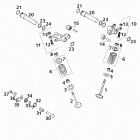 660 RALLYE CUSTOMER BIKE ENGINE Ventiltrieb valve drive 660