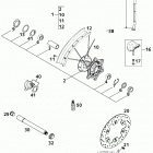 125 EXE,125 SUPERMOTO CHASSIS Vorderrad exe front wheel exe 125