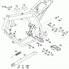50 SX Pro Senior LC CHASSIS / ENGINE Frame, side stand 50 lc