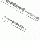 65 SX CHASSIS AND ENGINE Getriebe transmission 65