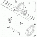 400/640 LC4-E, 640 LC4-E SUPERMOTO CHASSIS Vorderrad lc4-e supermoto front wheel lc4-e superm...