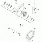 640 LC4 ADVENTURE CHASSIS Vorderrad front wheel 640