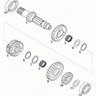 400/520 SX MXC EXC RACING ENGINE Getriebe i 6gang mxc, 400 sx transmission i 6gear ...