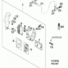 660 RALLYE CUSTOMER BIKE CHASSIS Bremszange vorne brake caliper front 660