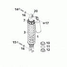 640 DUKE II CHASSIS Federbein white power shock absorber white power 6...