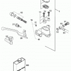 660 RALLYE CUSTOMER BIKE CHASSIS Handbremszylinder hand brake cylinder 660