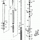 620 SUPER COMPETITION, 620 SC SUPERMOTO CHASSIS Gabelbeine wp usd 43 fork legs wp usd 43 620