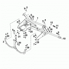 640 LC4 ADVENTURE CHASSIS Head light support 640