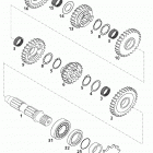 250 EXC RACING ENGINE Getriebe ii 6 gang transmission ii 6 gear 250