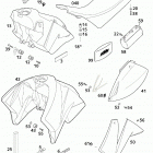 400/640 LC4-E, 640 LC4-E SUPER MOTO CHASSIS Tank, sitzbank, verkleidung tank, seat, cover 400 ...
