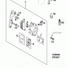 640 LS-E/mil Bremszange vorne brake caliper front 640 ls-e / mi...