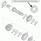 125 EXE, SUPER MOTO ENGINE Getriebe i transmission i 125