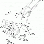 400 SXC USA CHASSIS Rahmen, ausleger frame, sub frame 400