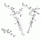 400 SXC USA ENGINE Ventiltrieb valve drive 400