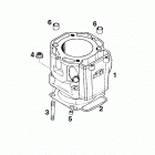 400 SXC USA ENGINE Zylinder cylinder 400