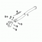 400 SXC USA CHASSIS Side stand 400