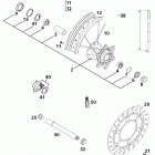 400/640 LC4-E, 640 LC4-E SUPER MOTO CHASSIS Vorderrad lc4-e super moto front wheel lc4-e s.mot...