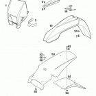 400 SXC USA CHASSIS Mask, fenders 400