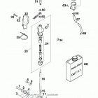 400 SXC USA CHASSIS Rear brake control 400