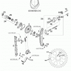 660 LC4 RALLYE ENGINE Steuertrieb timing drive 660