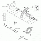 60/65 SX CHASSIS Hinterrad rear wheel 60 / 65