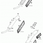 250/300/380 SX MXC EXC CHASSIS Exhaust silencer 380