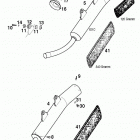 125/200 SX MXC EXC CHASSIS Exhaust silencer 200