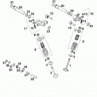 400/620 SUPER COMPETITION, 620 SC SUPER MOTO ENGINE Ventiltrieb valve drive 400 / 620