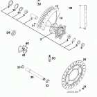 400/620 SUPER COMPETITION, 620 SC SUPER MOTO CHASSIS Vorderrad sc super moto front wheel sc super moto ...