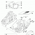 125/200 SX MXC EXC ENGINE Case with oilpump 200