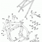 125 EXE, SUPER MOTO CHASSIS Rahmen, ausleger frame, sub frame 125
