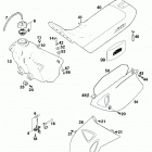 400 SXC USA CHASSIS Tank,sitzbank,verkleidung tank,seat,cover 400