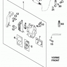 400 SXC USA CHASSIS Bremszange vorne brake caliper front 400