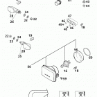 400/640 LC4-E, 640 LC4-E SUPER MOTO CHASSIS Scheinwerfer, head light, flasher, rear light 400 ...
