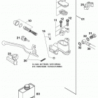 250/300/380 SX MXC EXC CHASSIS Handbremszylinder brembo hand brake cylinder 125-3...