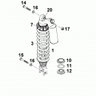 640 DUKE USA, AUSTRALIA CHASSIS Federbein white power shock absorber white power 6...