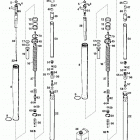 400 SXC USA CHASSIS Gabelbeine wp usd 43 fork legs wp usd 43 400