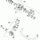 400/620 SUPER COMPETITION, 620 SC SUPER MOTO ENGINE Wasserpumpe, thermostat water pump, thermostat 400...