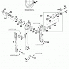 400 SXC USA ENGINE Steuertrieb timing drive 400
