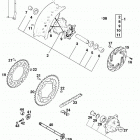 400/620 SUPER COMPETITION, 620 SC SUPER MOTO CHASSIS Hinterrad sc super moto rear wheel sc super moto 6...